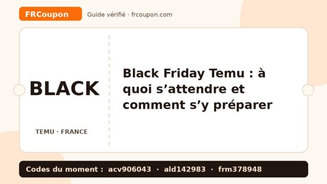 Black Friday Temu : à quoi s’attendre et comment s’y préparer