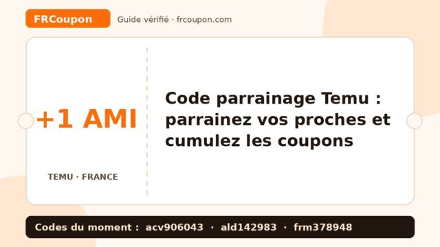 Code parrainage Temu : parrainez vos proches et cumulez les coupons