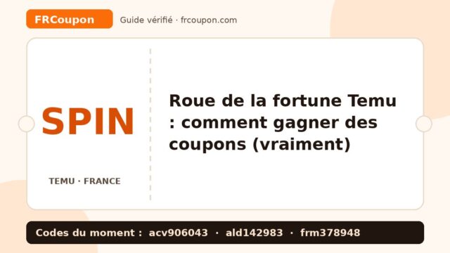 Roue de la fortune Temu : comment gagner des coupons (vraiment)